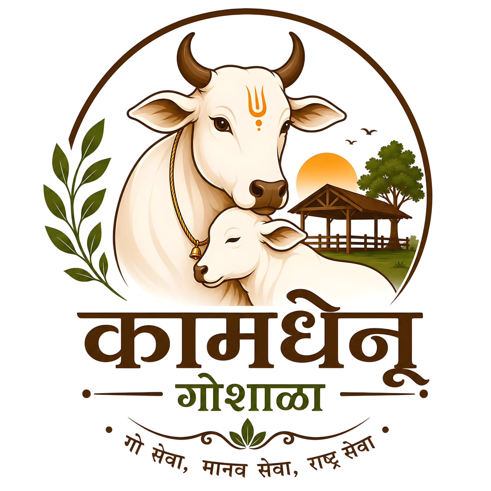 Kamdhenu Goshala Logo
